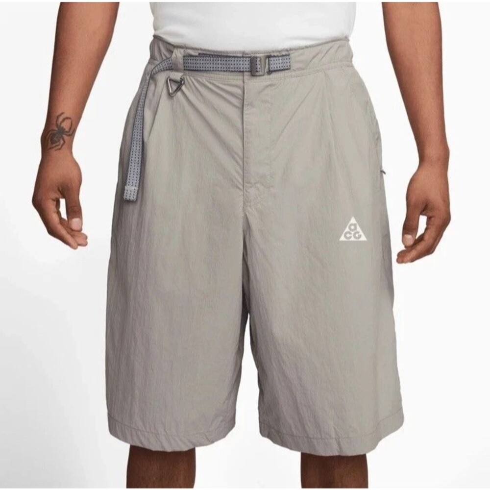 Nike ACG Orb Weaver UV Repel Oversized Shorts Grey Mens Large HJ2887-009